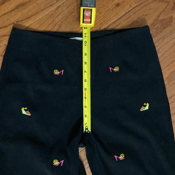 Bellepointe black velvet pants with shoes design.M - Picture 8 of 11